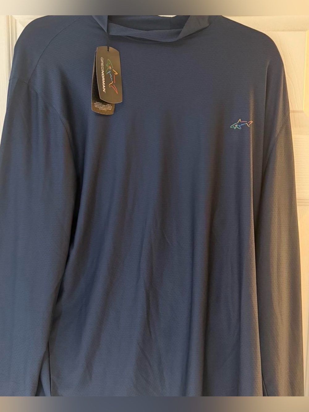 Greg Norman Collection Men’s Long-Sleeve Performance Hoodie in Navy